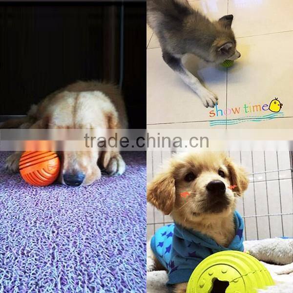 Smart treat chew ball,rubber toy ball for dog