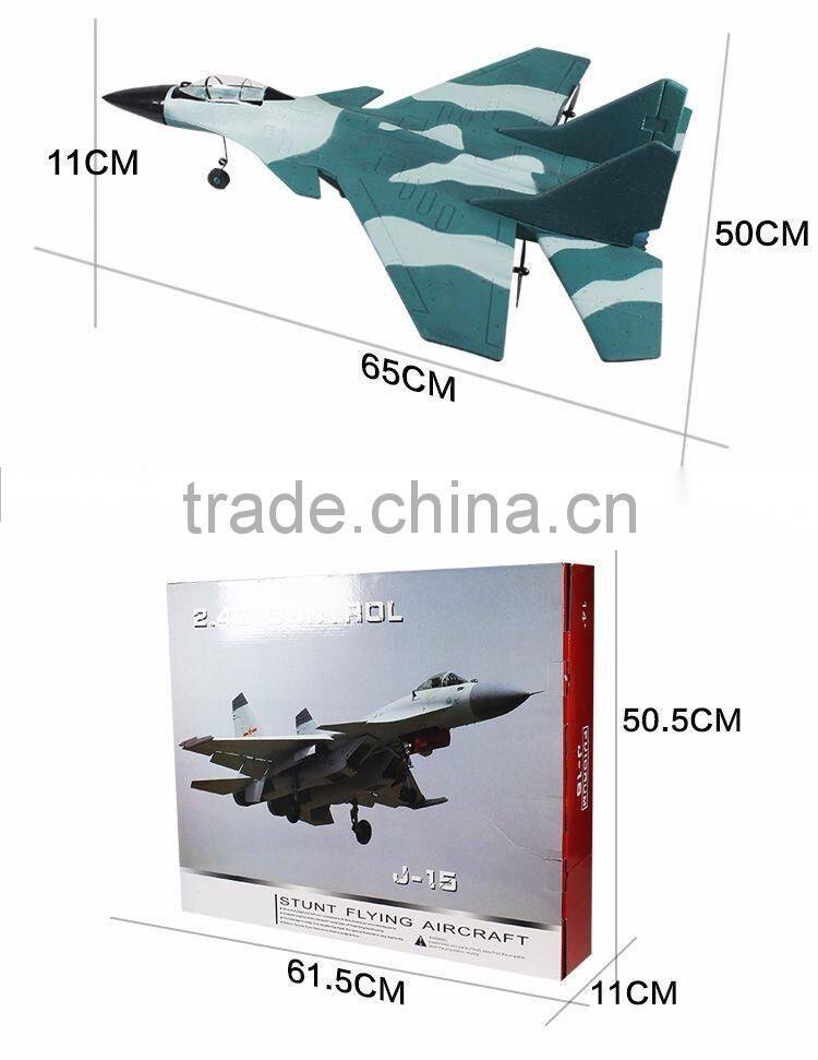 SU27/QJ15 Model Airplane, 2.4G Radio Control Toy Fighter, RC Stunt Flying Aircraft With LED Flashing Tape