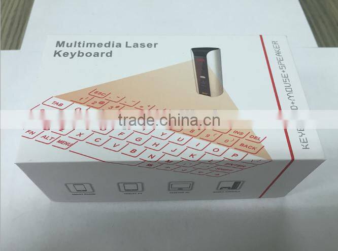 New Arrival Multimedia Laser Keyboard, Bluetooth Wireless Virtual Laser Keyboard With Mouse/Bluetooth Speaker