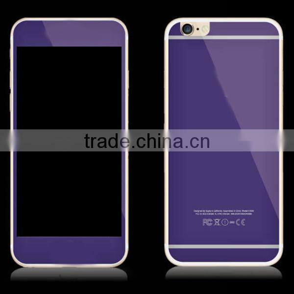 New arrival, colorful Tempered glass screen protector for iphone 6, glass screen protector