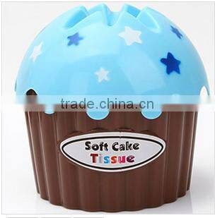 Wholesale Stock Small Order Ice Cream Plastic Tissues Storage Box Napkin Holder