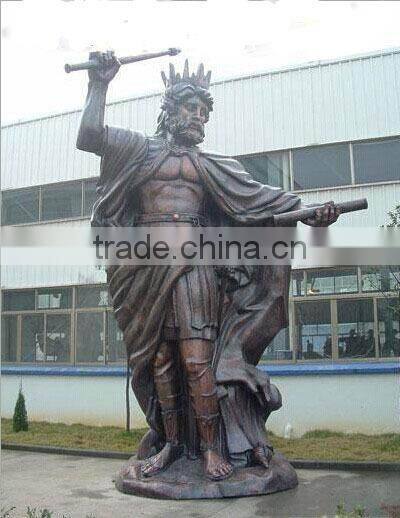 Garden life size casting bronze outdoor soldier statues