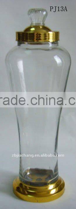 5L glass ginseng jar with metal rack PJ13A