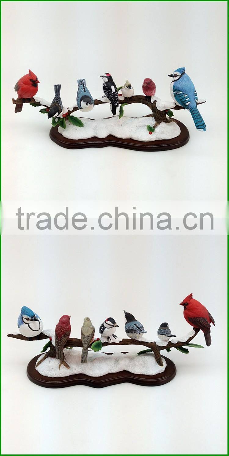 Custom resin lifelike birds parrot birds for sale