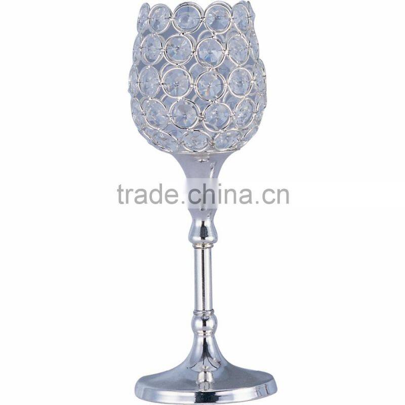 black metal and glass hurricane candle holder