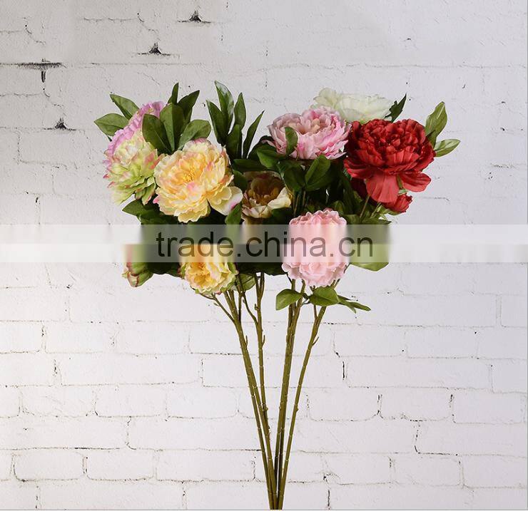102cm artificial peony flowers,single flowers peony for home and office decoration