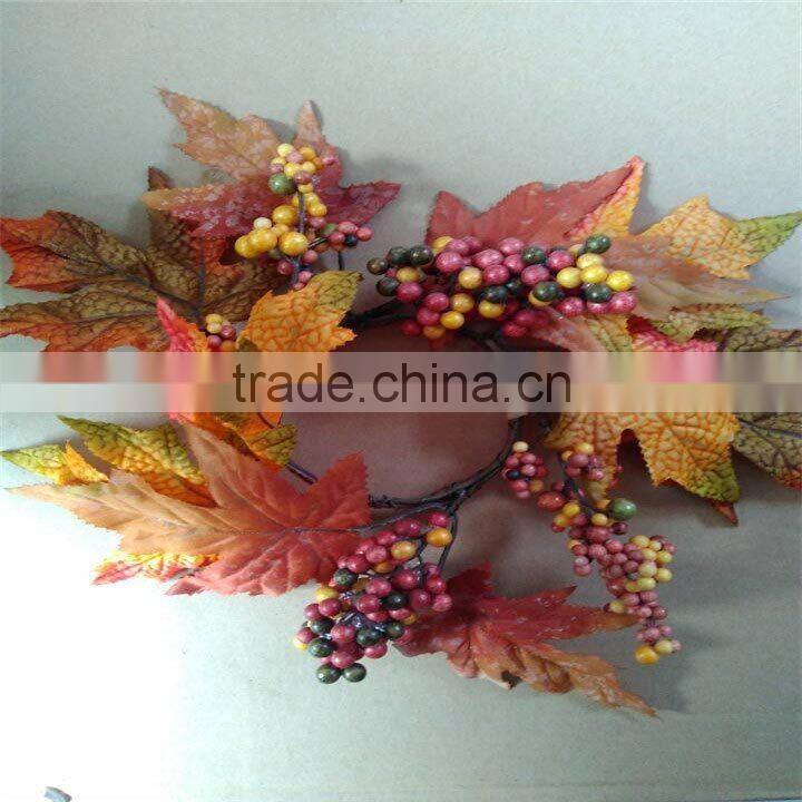holiday time christmas decorations artificial fruit wreath for home decor