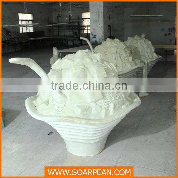 Fiberglass Window/Shop Display Statue Ice-cream Decoration Props
