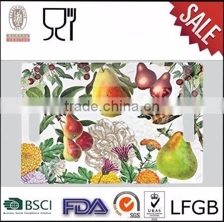 hot selling melamine serving tray,rectangular custom printing melamine tray