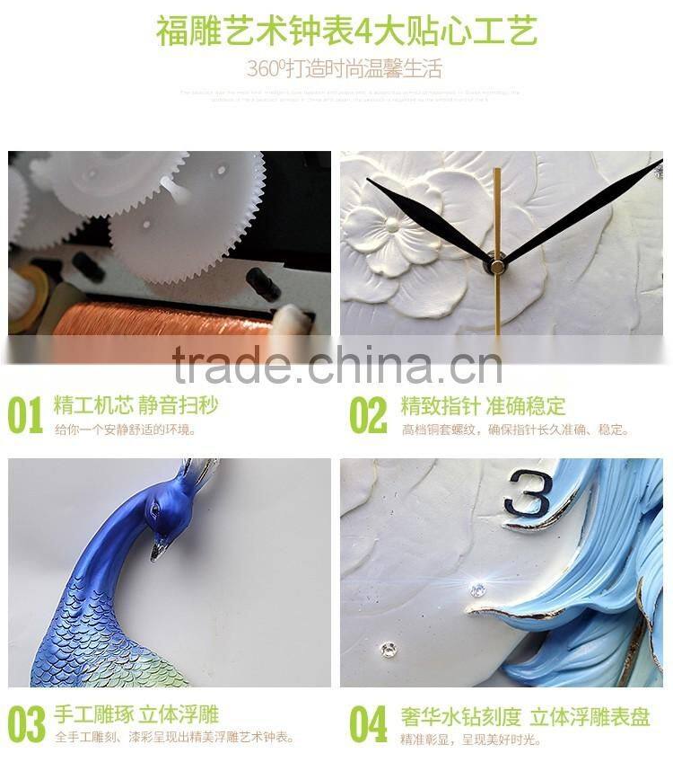 M32A Momoda Creative modern fancy elegant 3D flower wall clock quiet quartz home decoration large wall table clock set