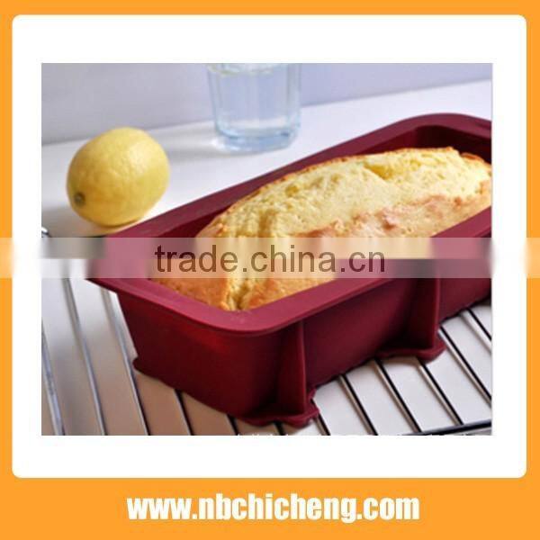 Promotion Flexible Rectangular Silicone Loaf Mold, Silicone Bread Baking Mold, Silicone Cake Mold
