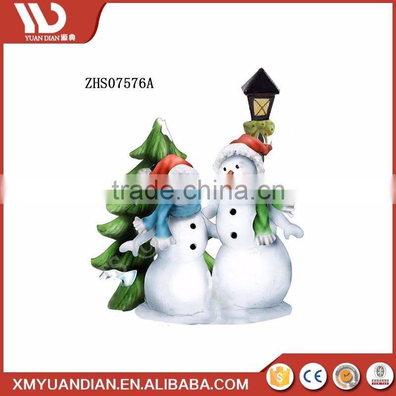 Home & Garden Decoration Resin Craft Xmas Santa Imported Resin Christmas Ornaments Wholesale Mini Led Light