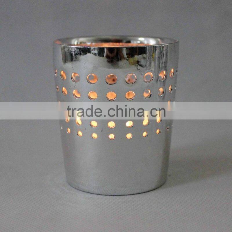 Ceramic Votive White Candle Holder