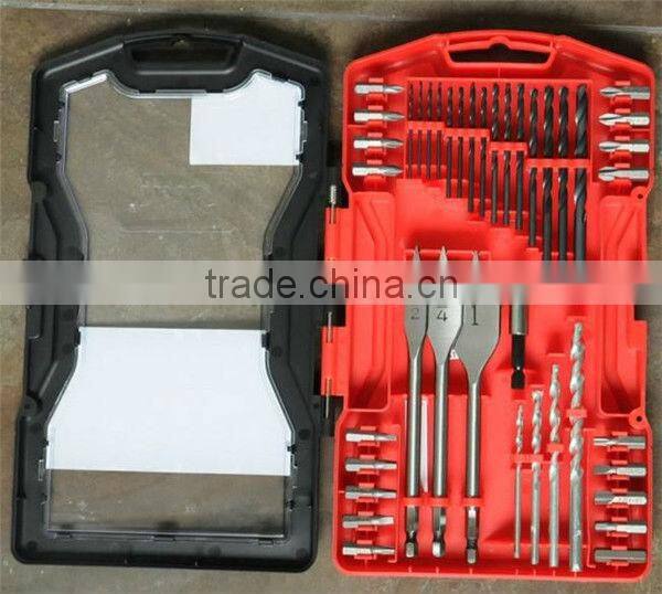 41PCS Drills & Bits Set(TWIST DRILL BITS/WOOD SPADE BIT/MASONRY DRILL BIT)