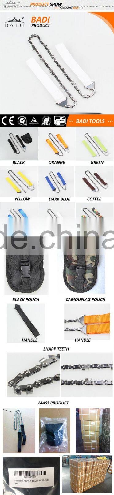 24'' white handle survival protable pocket hand chainsaw