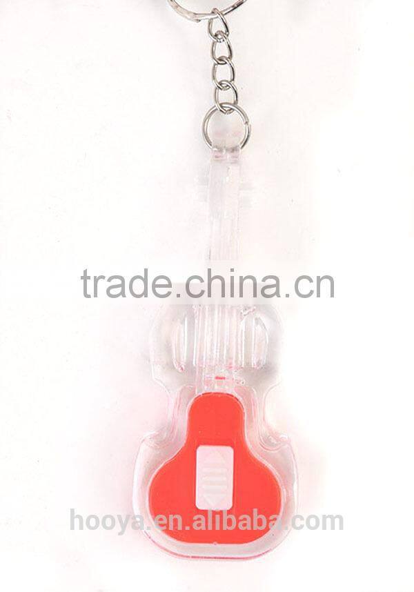 12pcs Violin Shape LED Light Key Chains