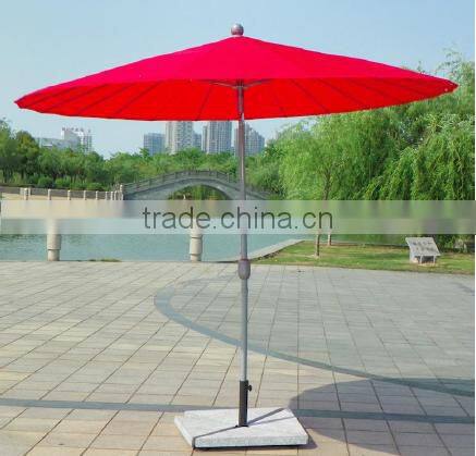 High Quanlity Big Outdoor Glassfiber Umbrella with base