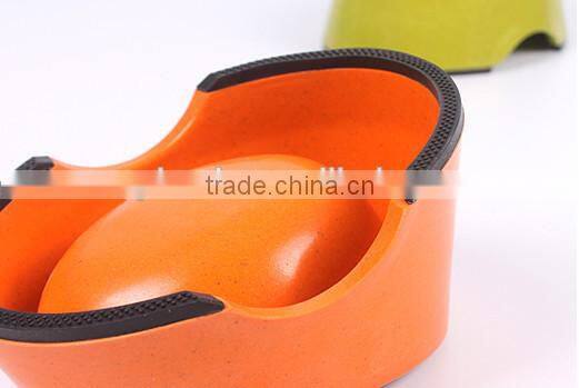 large plastic dog dish / plastic non slip dog dish bowl/ plastic melamine pet food bowl