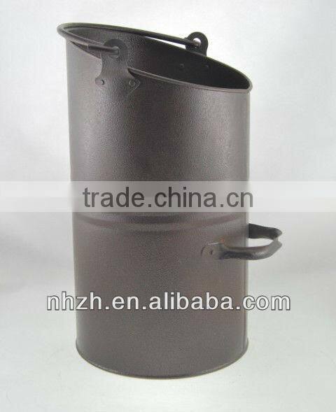 household golden metal coal hod