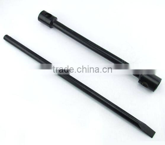 Black finished manual truck tire wrench, black adjustable wrench