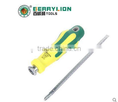 Berrylion Dual Head Philip & Slotted Screwdriver CR-V Teloscopic Screwdriver