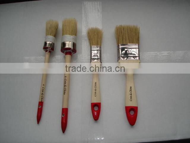 4pcs Wooden Handle Paint Brush Set