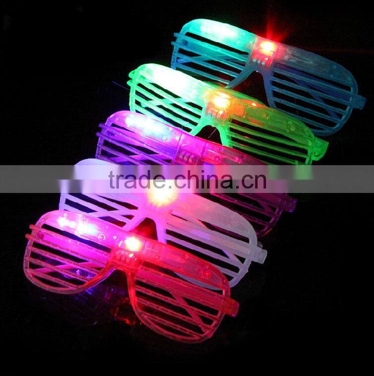 LED Party Glasses Light Up Slotted Shades Kids LED Light Glasses For Halloween