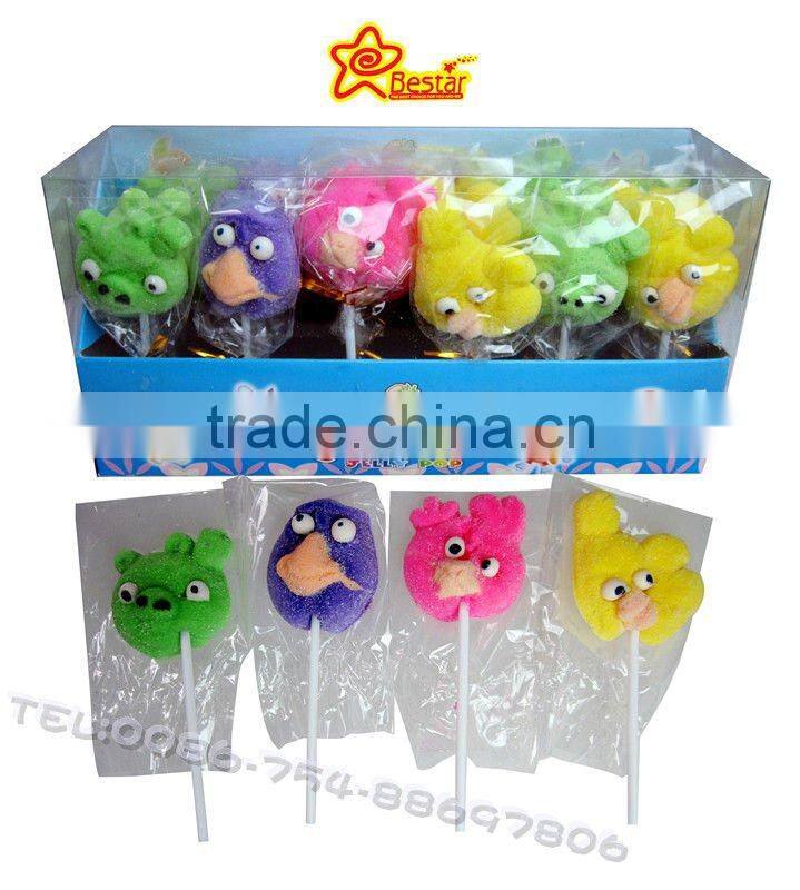 Cartoon Cotton Candy Marshmallow Pops Candy