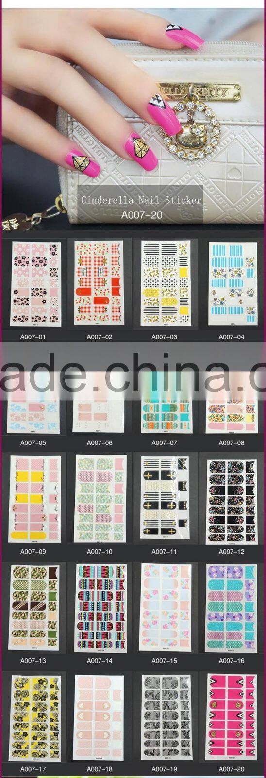 New Air New Design Fashionable Colorful Nail art/nail stickers & decals/nail salon