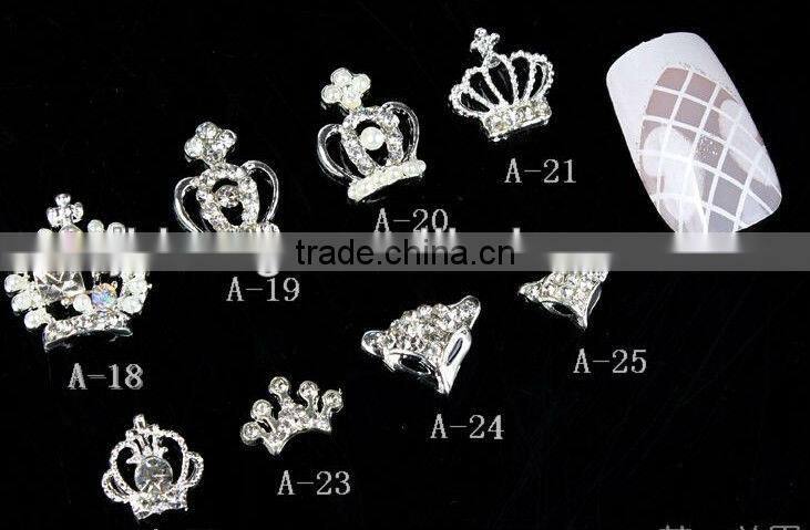 Nail art accessories wholesale/jewelry/accessories/diamond nail nail alloy ornaments/bow/crown act the role ofing is tasted