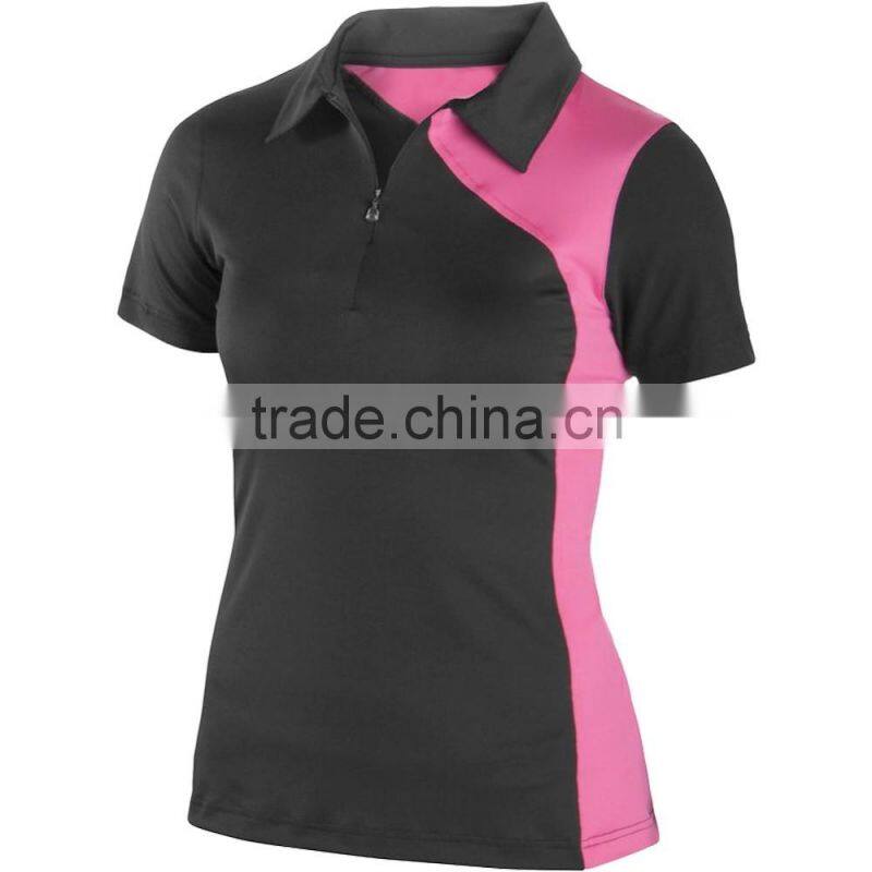 custom different color lady sexy polo shirt