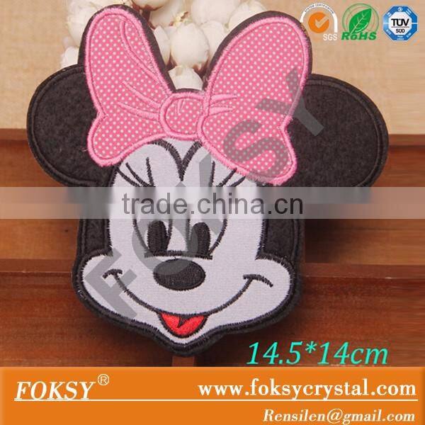 Cartoon design elephant iron on Embroidered lovely patch