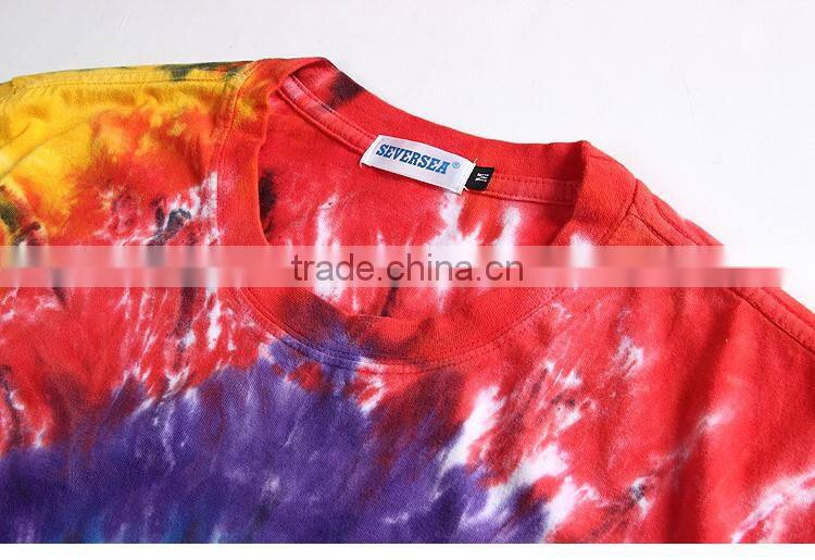 Men Tie Dye T-shirt , fashion colorful tie dye tees ,good cotton t shirts