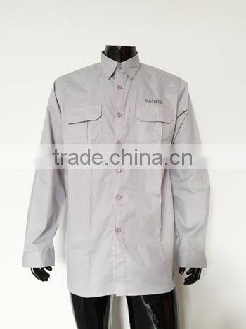 hiking shirt/mens outdoor shirt with glass hole