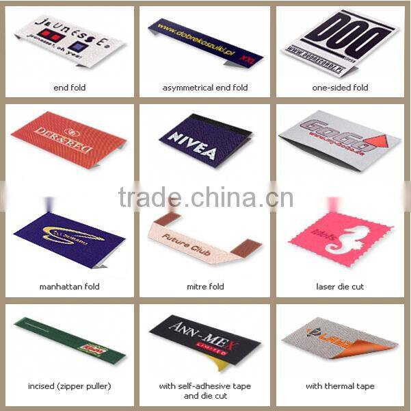 China factory custom high quality garment woven label