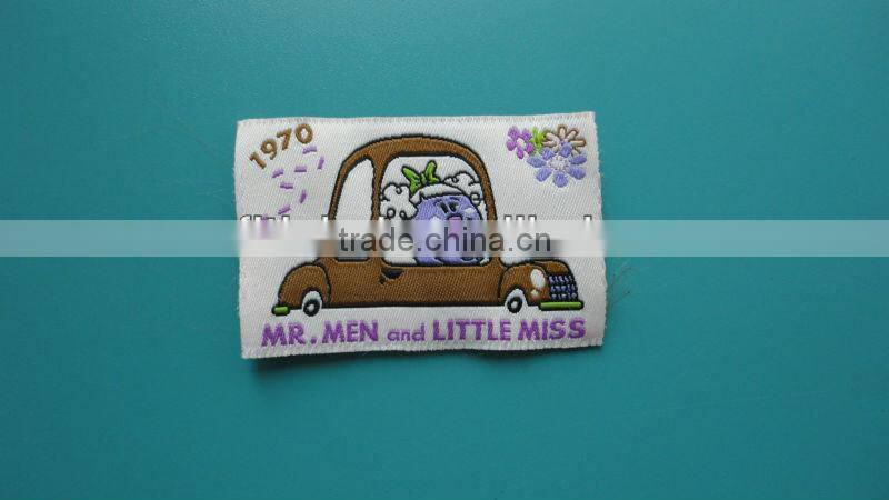 luggage printed care label for kids clothing