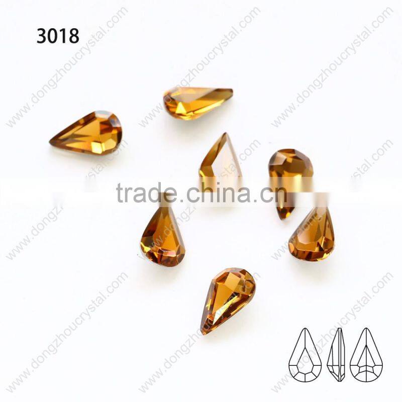 Crystal fancy stones for clothing dresses or jewelry making,water drop stones