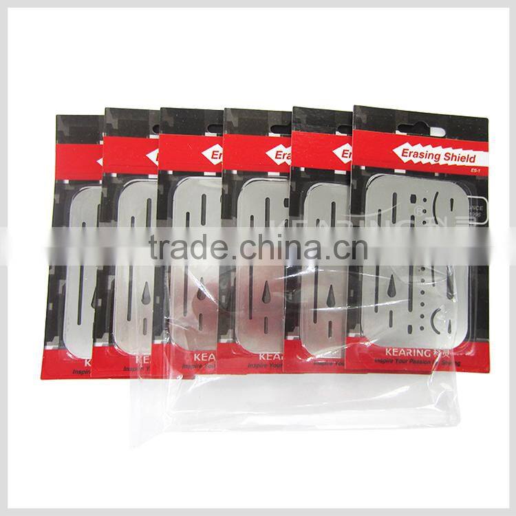 Kearing Promotional Aluminum Erasing Shield with blister card package