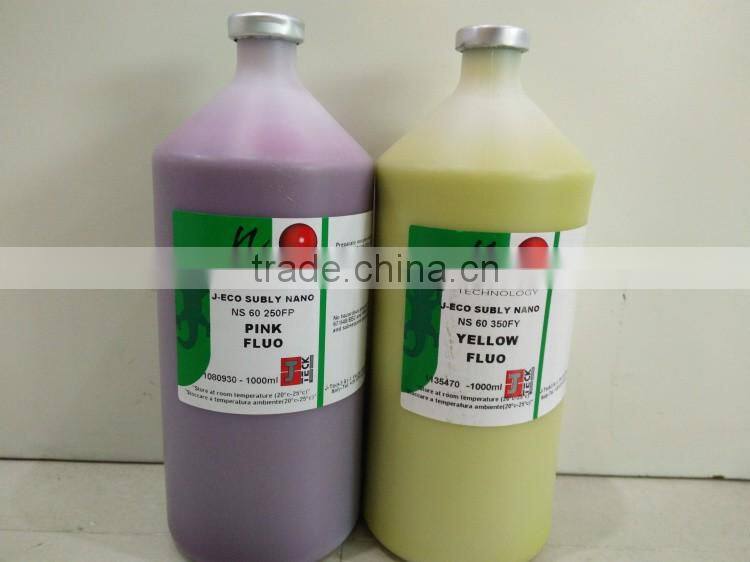 High transfer rate Italy neon sublimation ink