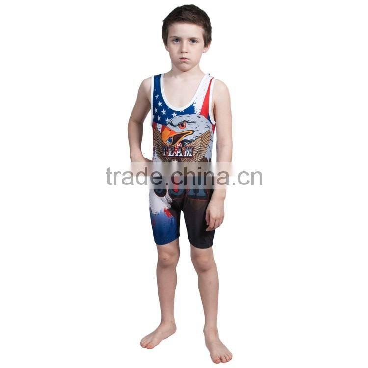 kid's Wrestling Singlet Youth Custom uniform with free design service