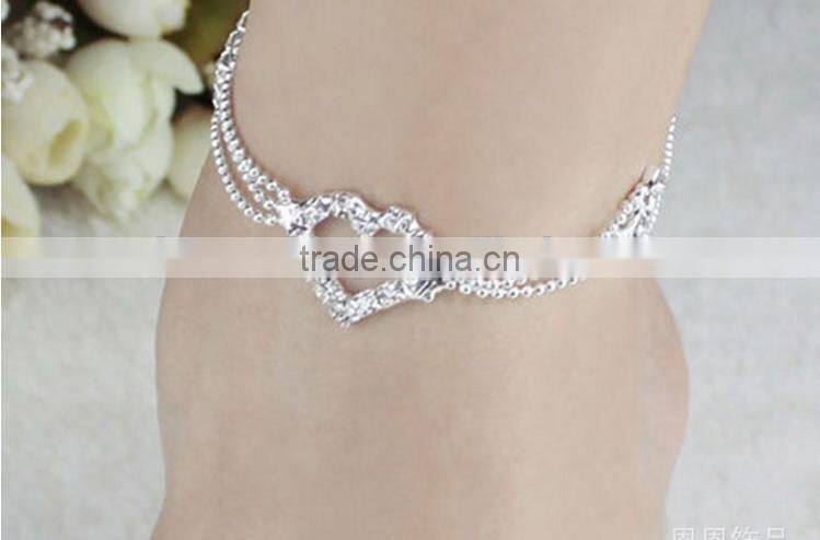 Retro tree leaf anklet high end turquoise leaf foot jewelry new design leaf anklet for 2016 promotional items