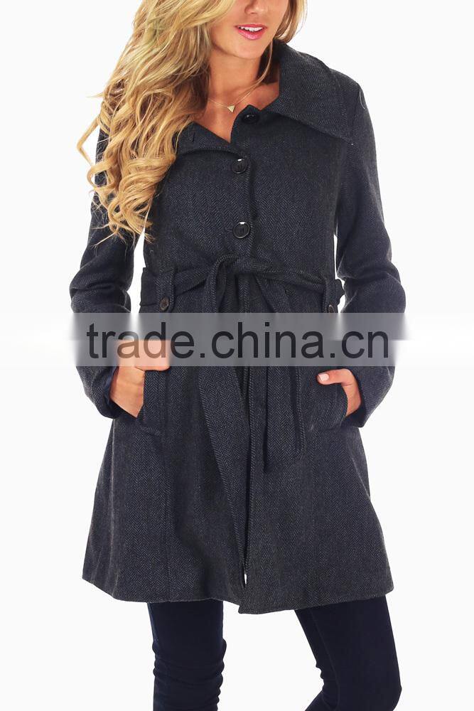Maternity clothes manufacture Navy blue materity coat