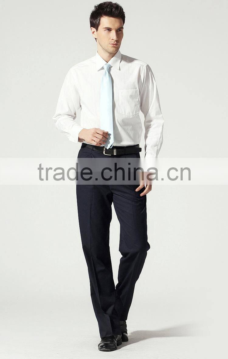 classic design mens dress shirt (White/Pink)