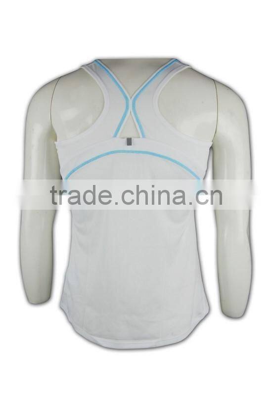 China manufactory high quality dri-fit white low MOQ custom vests