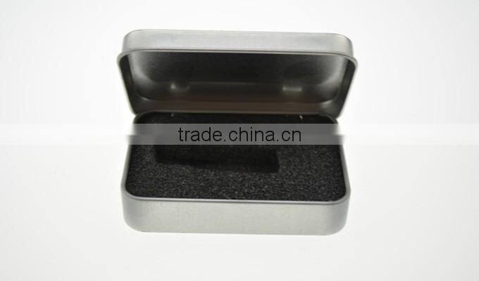 R1846H Manufacturer Wholesale Rectangle mini tin can for U disk Lighter packing box
