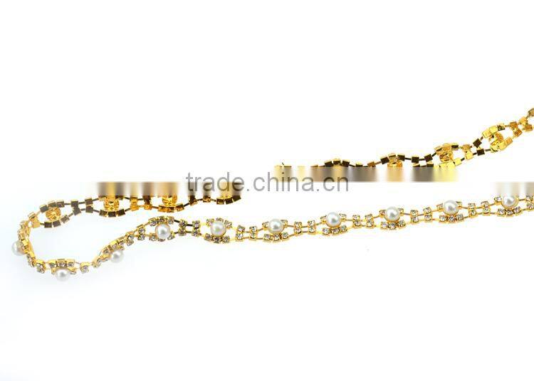 Factory Directly Hot Sell Pearl&Rhinestone Trimming