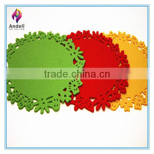 hot sale colorful wool felt dining kitchen table mats design