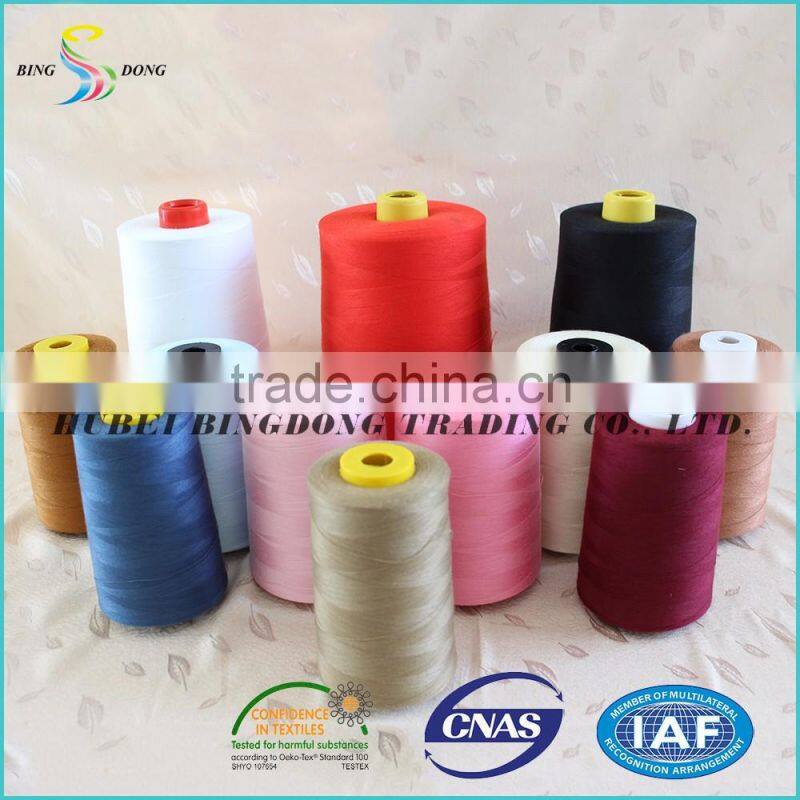 44/2 raw white 100% virgin spun polyester yarn from china
