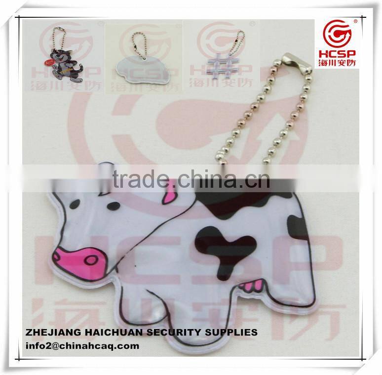 Fashion cow Reflective Keychain