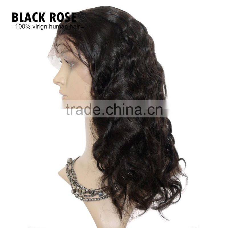 AAAAA Front Lace Wigs for Black Women,Beauty Virgin Brazilian Hair Lace Wig,Human Hair Wig